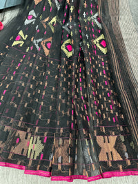 black jamdani