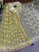Baby yellow jamdani