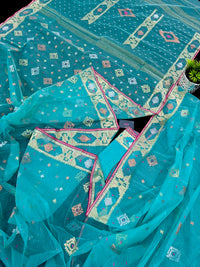 ICE BLUE JAMDANI