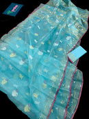 ICE BLUE JAMDANI