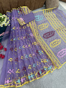 Lavendar jamdani