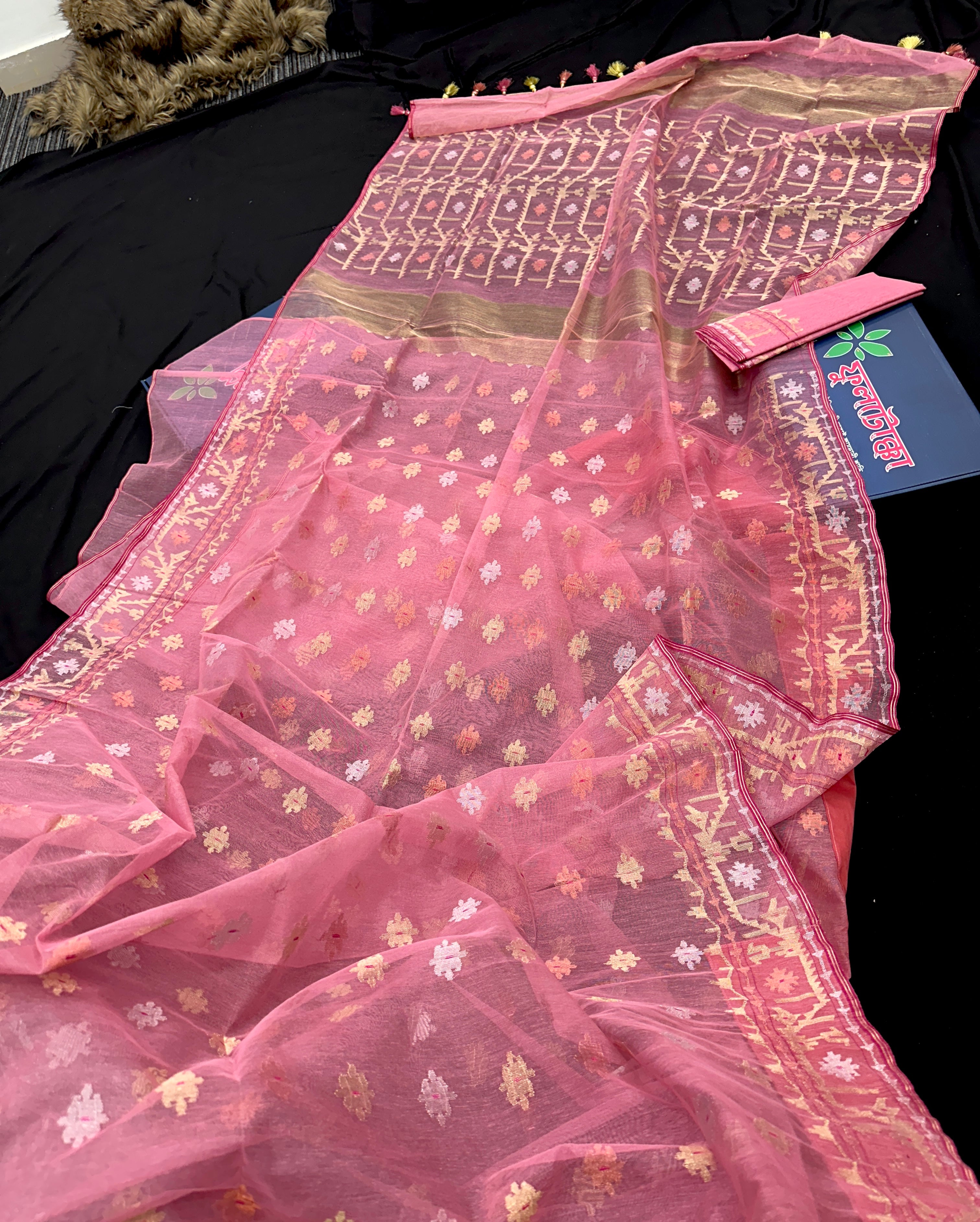 ROSE PINK JAMDANI