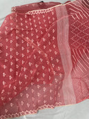 Pink jamdani