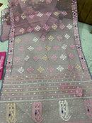 pink jamdani