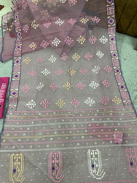 pink jamdani