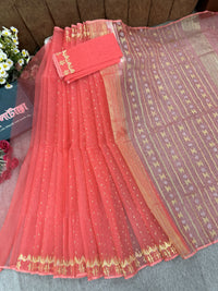 pink jamdani