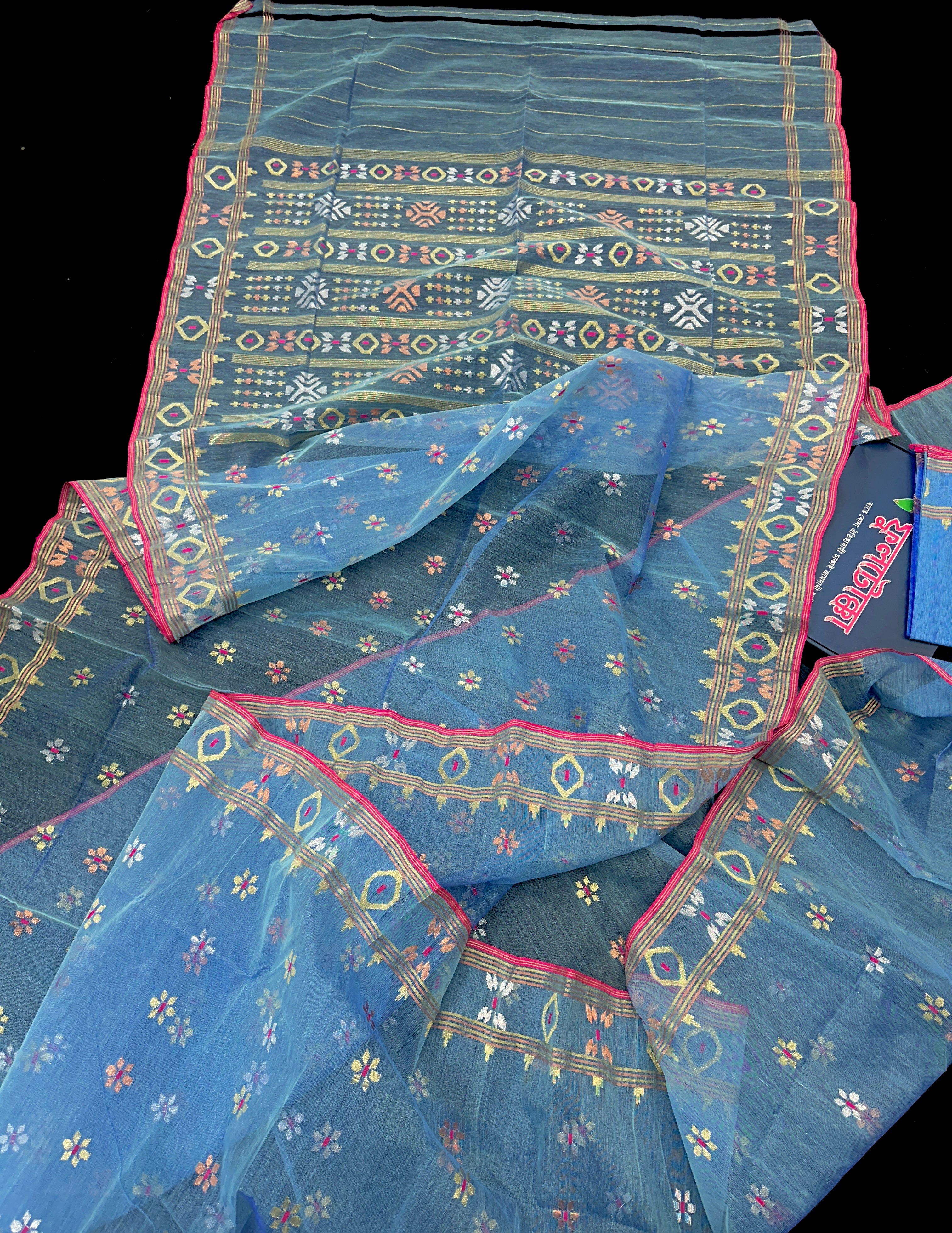 BLUE JAMDANI