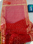 Bridal Red jamdani