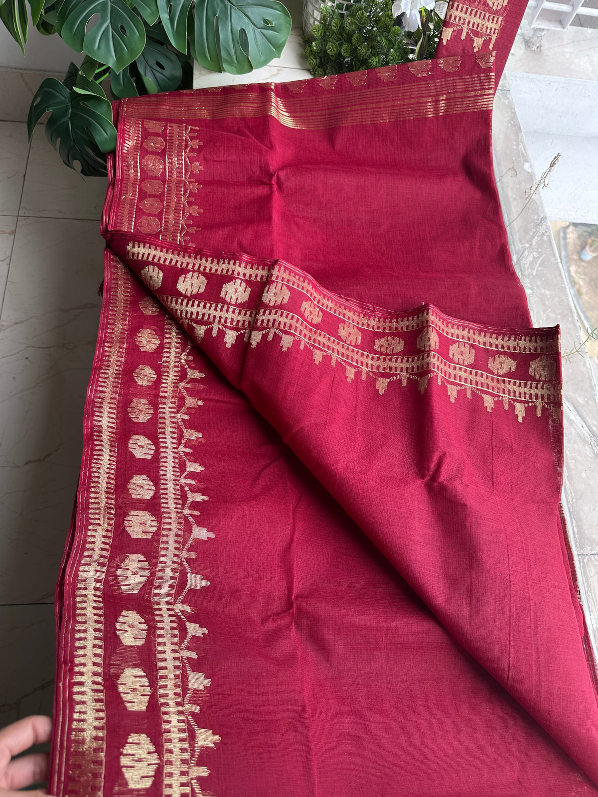 Maroon cotton