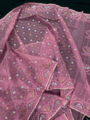 CHERRY PINK JAMDANI