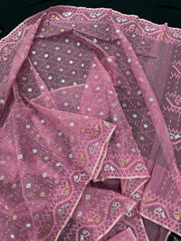 CHERRY PINK JAMDANI