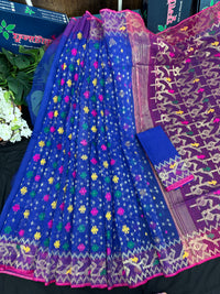 Blue Jamdani