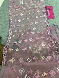 pink jamdani
