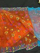 Orange jamdani