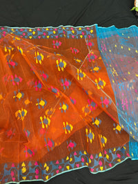 Orange jamdani