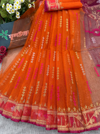 Orange Jamdani