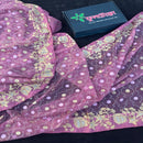 Pink Muslin Saree