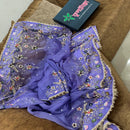 Light Blue Muslin Saree