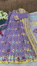 Lavendar jamdani