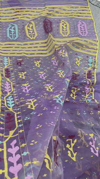 Lavendar jamdani