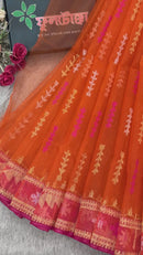 Orange Jamdani