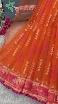 Orange Jamdani