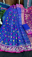 Blue Jamdani