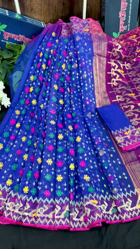 Blue Jamdani