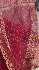 Bridal Red jamdani