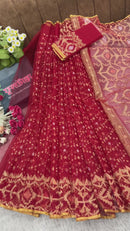 Bridal Red jamdani
