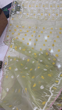 Baby yellow jamdani