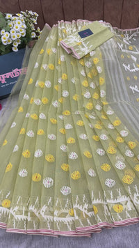 Baby yellow jamdani